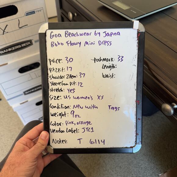 Goa Beachwear by Japna Boho Flowy Mini Dress US Women's XS - Picture 7 of 7